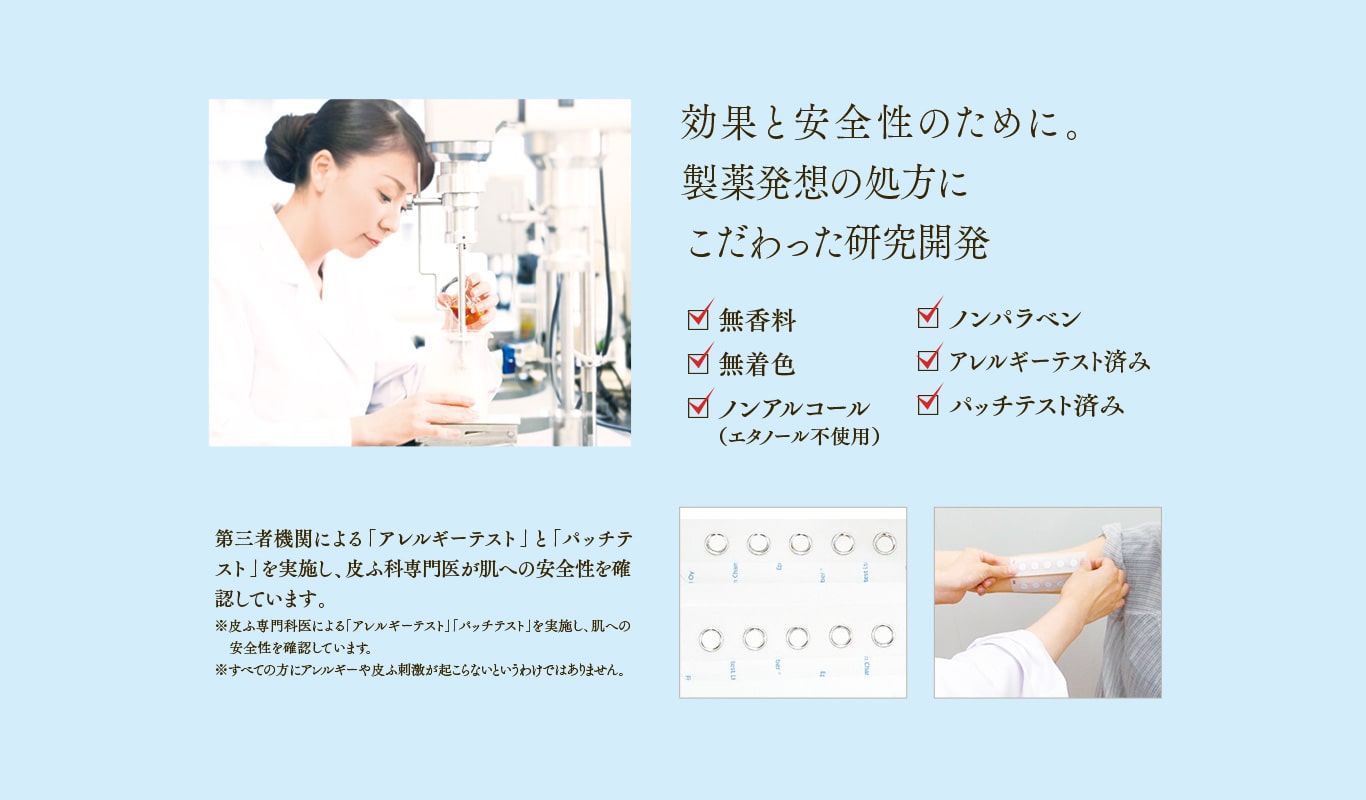 Hazumie 効果と安全性のために。制約発想の処方にこだわった研究開発