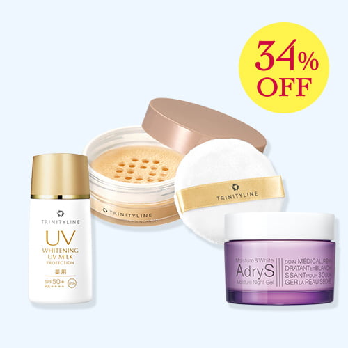 【涼やか美人肌】薬用UV＋ミネラルファンデ＋ナイトジェルセット