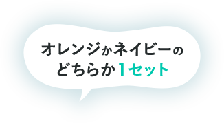 オレンジかネイビーのどちらか1セット