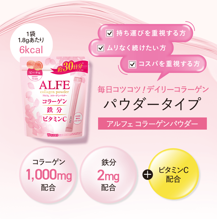 毎日コツコツ！デイリーコラーゲン パウダータイプ アルフェ コラーゲンパウダー