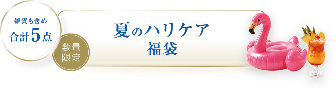 夏のハリケア福袋 雑貨も含め合計5点 数量限定