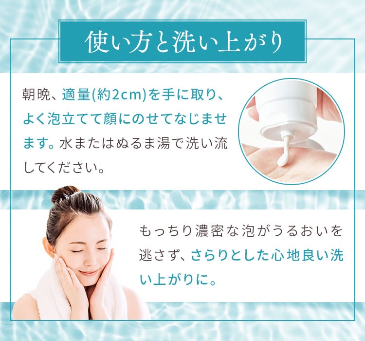 使い方と洗い上がり